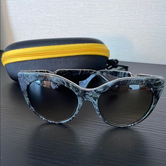 Balenciaga Marbled Cat Eye Sunglasses with case main image 5